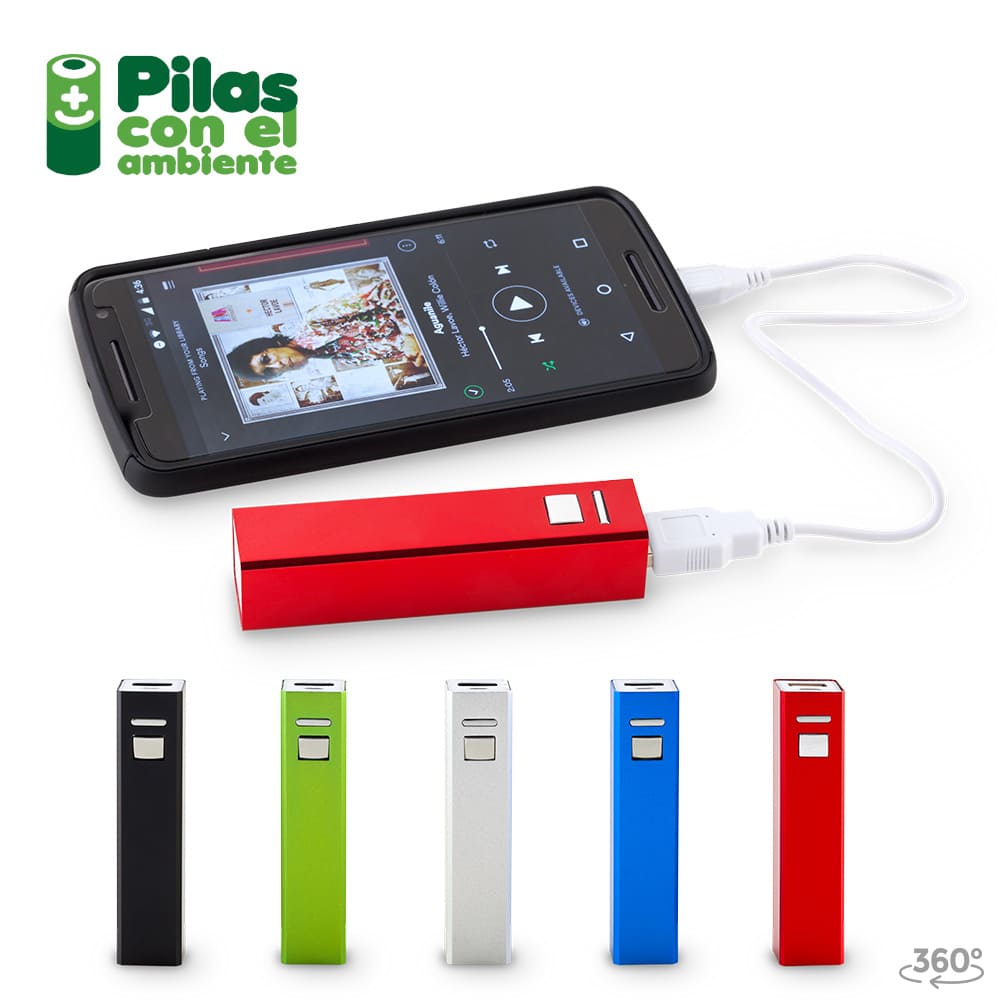 Pila recargable para celular power bank multicolor 